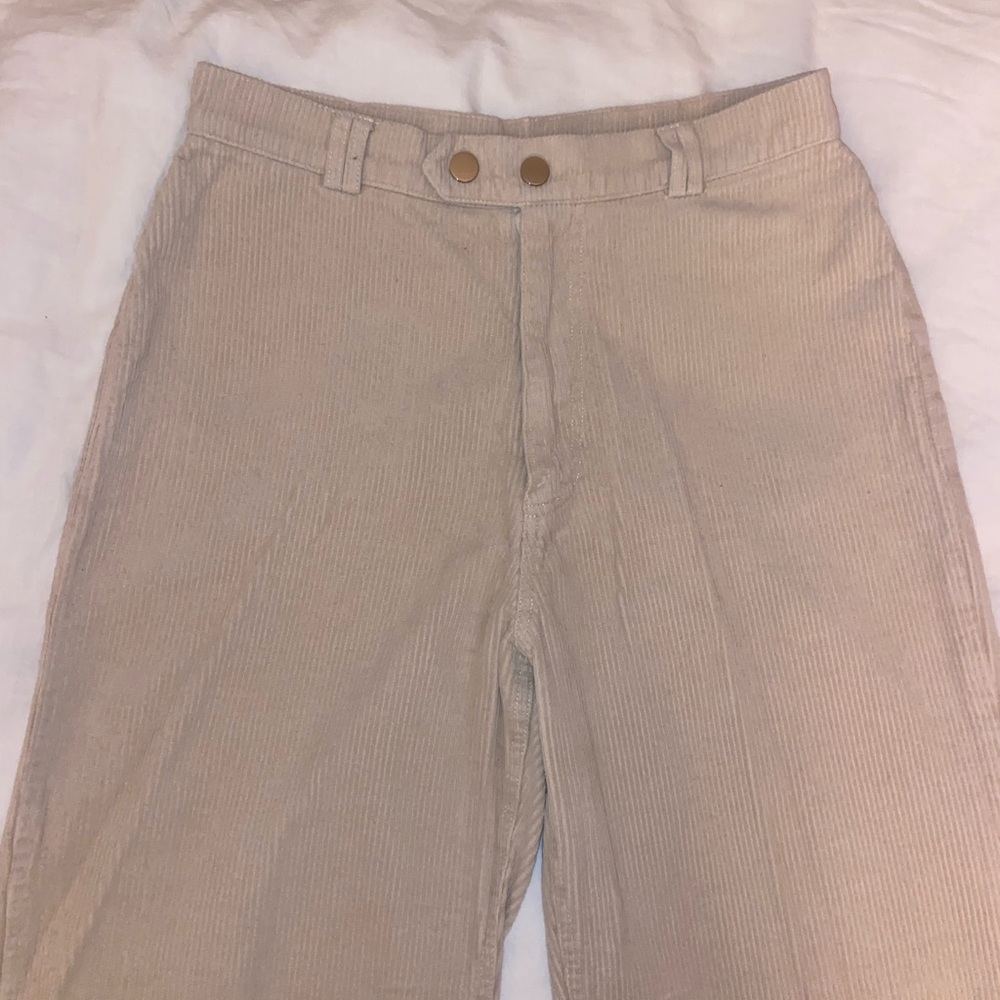 Princess Polly beige corduroy pants
